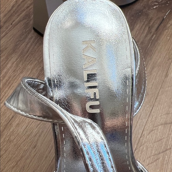 Silver Platform Heels - Picture 5 of 6